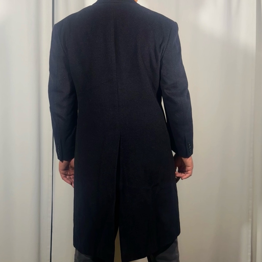Vintage Bill Blass Men’s Wool Overcoat - Picture 2 of 8